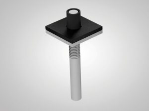 WPA-B (su elastomerine danga ir elastomeriniu guoliu ant plokštės, kad būtų sudaromos galimybės šiluminiam plėtimuisi)