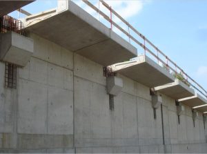 HSC vietoje išlietose betoninėse gervėse